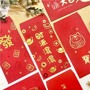 四季紙品禮品 燙金大紅包袋 2入 新年紅包袋 SR300