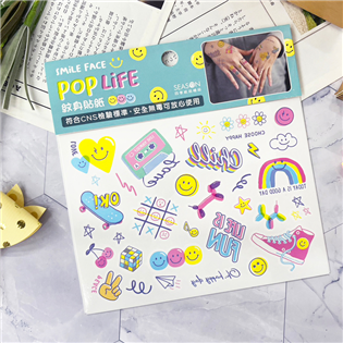 四季紙品禮品 POP Life系列 紋身貼紙(大) 刺青