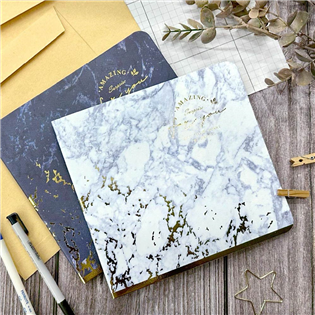 四季紙品禮品 大理石紋 萬用厚卡(大) 生日 邀請 萬用