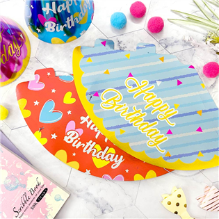 四季紙品禮品 閃亮派對帽 party帽 生日帽 2入 G
