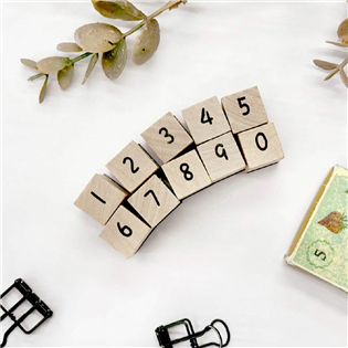 四季紙品禮品 印章組 數字 勞作 創作 DIY GY03