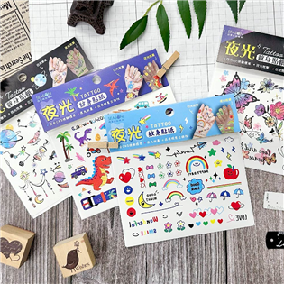 四季紙品禮品 夜光紋身貼紙(大) 刺青 TZ4521-0