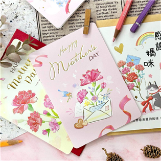 四季紙品禮品 母親卡 母親節 康乃馨 感謝 祝福 MKP