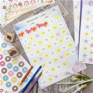 四季紙品禮品 A4集點卡50格 AQ7002-01~02