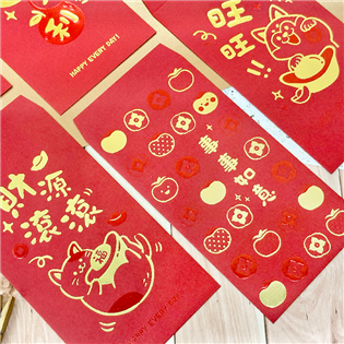 四季紙品禮品 燙金大紅包袋 過年 祝壽 SR3010-0