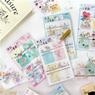 四季紙品禮品 彩透小書籤 SC007-05~10