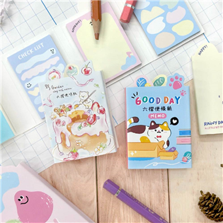 四季紙品禮品 6摺迷你便條冊 便條本 M4005-09~