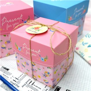 四季紙品禮品 稍梢蔓 摺疊禮物方盒(小) 禮物包裝 禮盒