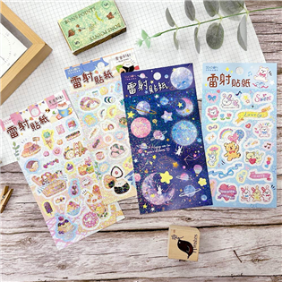 四季紙品禮品 雷射平面貼紙 星空 生日 TZ4519-0