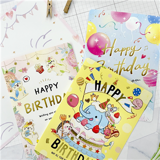 四季紙品禮品 中小開生日卡 祝福 慶生 BK4505-2