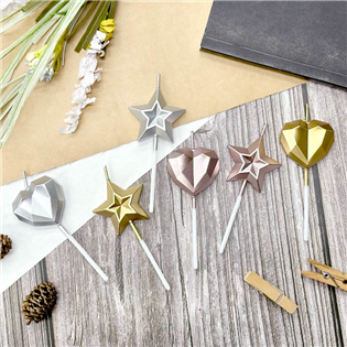 四季紙品禮品 造型蠟燭 愛心 星星 GL038 GL03