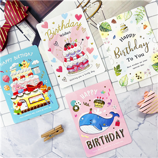 四季紙品禮品 生日卡42K 生日小卡 祝福 慶生 BK1