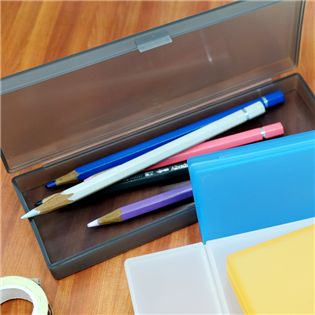 霧面透明筆盒(中) 鉛筆盒 化妝包 PB0856