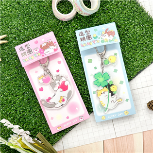 四季紙品禮品 Lucky You系列 雙造型鎖圈 壓克力