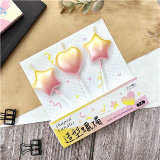 四季紙品禮品 造型蠟燭 3入 GL042-01