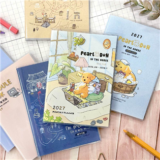 四季紙品禮品 2026年50K跨年膠皮月誌 行事曆 手帳
