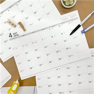 四季紙品禮品 2027年超值18開桌曆 月曆 年曆 行事
