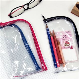 四季紙品禮品 透明L型拉鍊筆袋 PVC PB0877