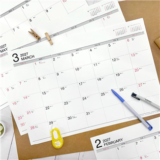 四季紙品禮品 2027年超值八開桌曆 月曆 年曆 行事曆