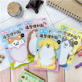 四季紙品禮品 動物造型便利貼 便條 留言 記事 AQ38