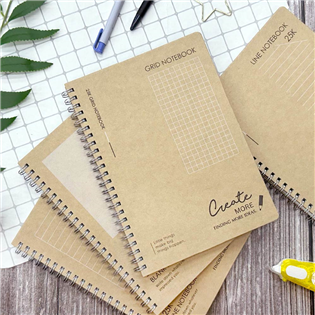 四季紙品禮品 筆記牛皮雙圈25K 筆記本 BJC4120