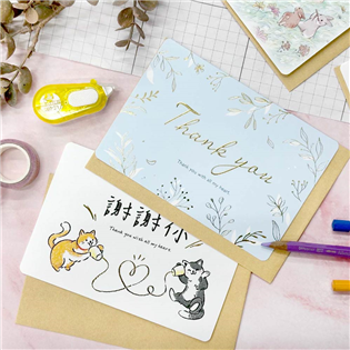 四季紙品禮品 25K謝卡 祝福 友誼 感謝 TK2504