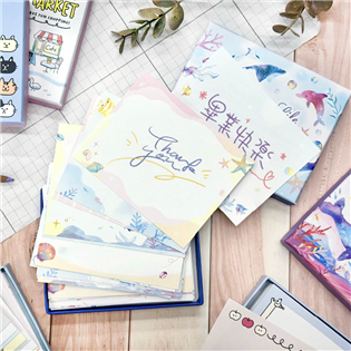 四季紙品禮品 彩色名卡(中) 禮卡 留言 傳情小卡 AQ