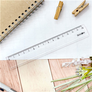 四季紙品禮品 塑膠尺15cm 直尺 CK018-01