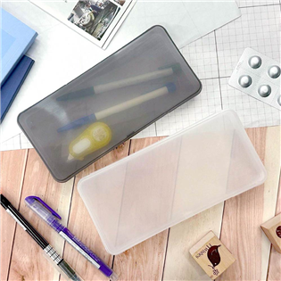 四季紙品禮品 超值霧面透明筆盒(特大) PB0925