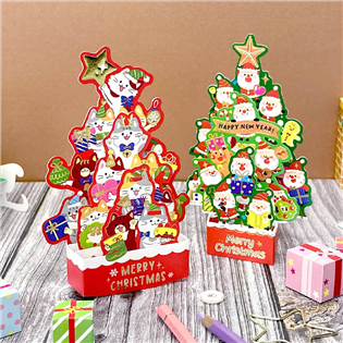 四季紙品禮品 西式立體聖誕卡 耶卡 耶誕 25K XK6