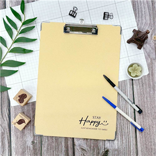 四季紙品禮品 A4牛皮燙金直板夾 資料夾 CG2207-