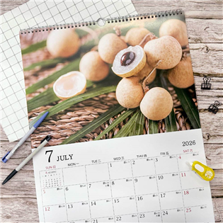 四季紙品禮品 2026年超值4K水果掛曆 月曆 行事曆 