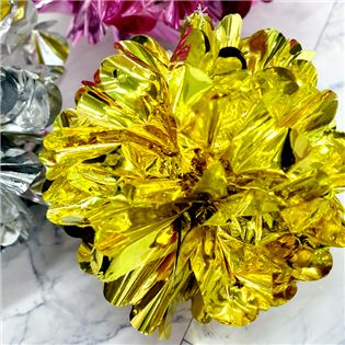 四季紙品禮品 DIY 裝飾花球(大) 金 銀 紅 三色 