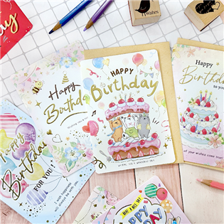 四季紙品禮品 生日卡25K 祝福 慶生 BK2515-2