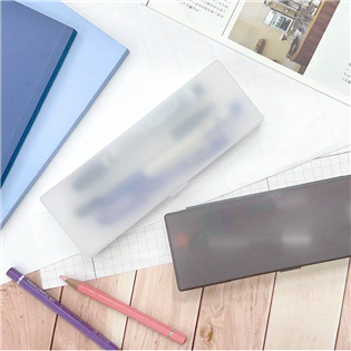 四季紙品禮品 超值霧面透明筆盒(中) PB0923