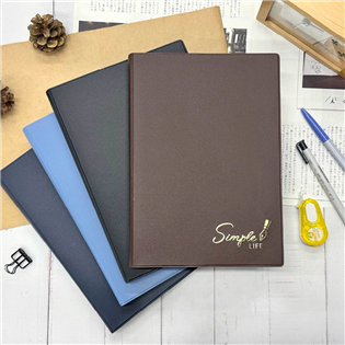 四季紙品禮品 皮革25K厚筆記 筆記本 橫線 空白 方格